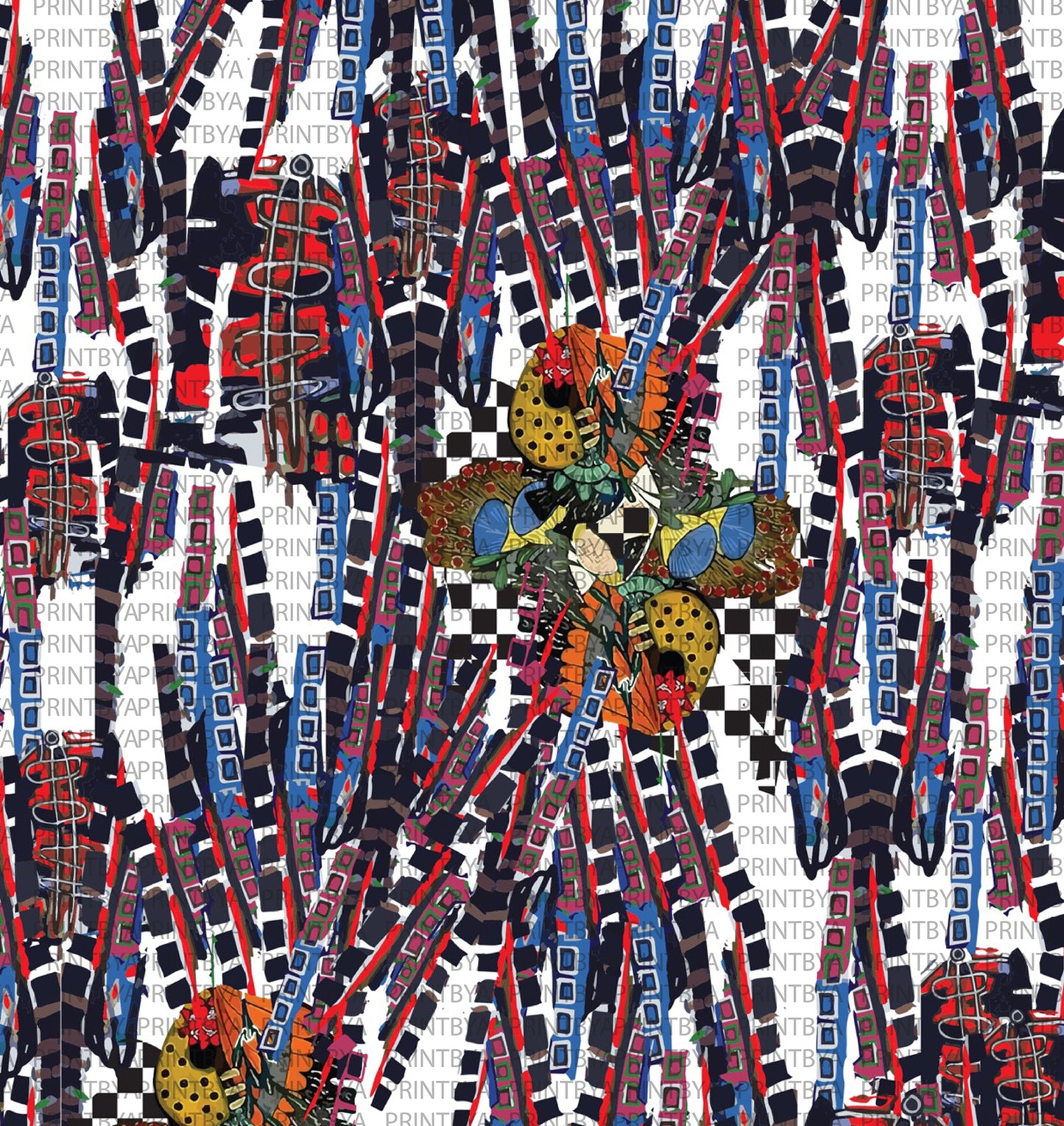 Abstract contemperory print
