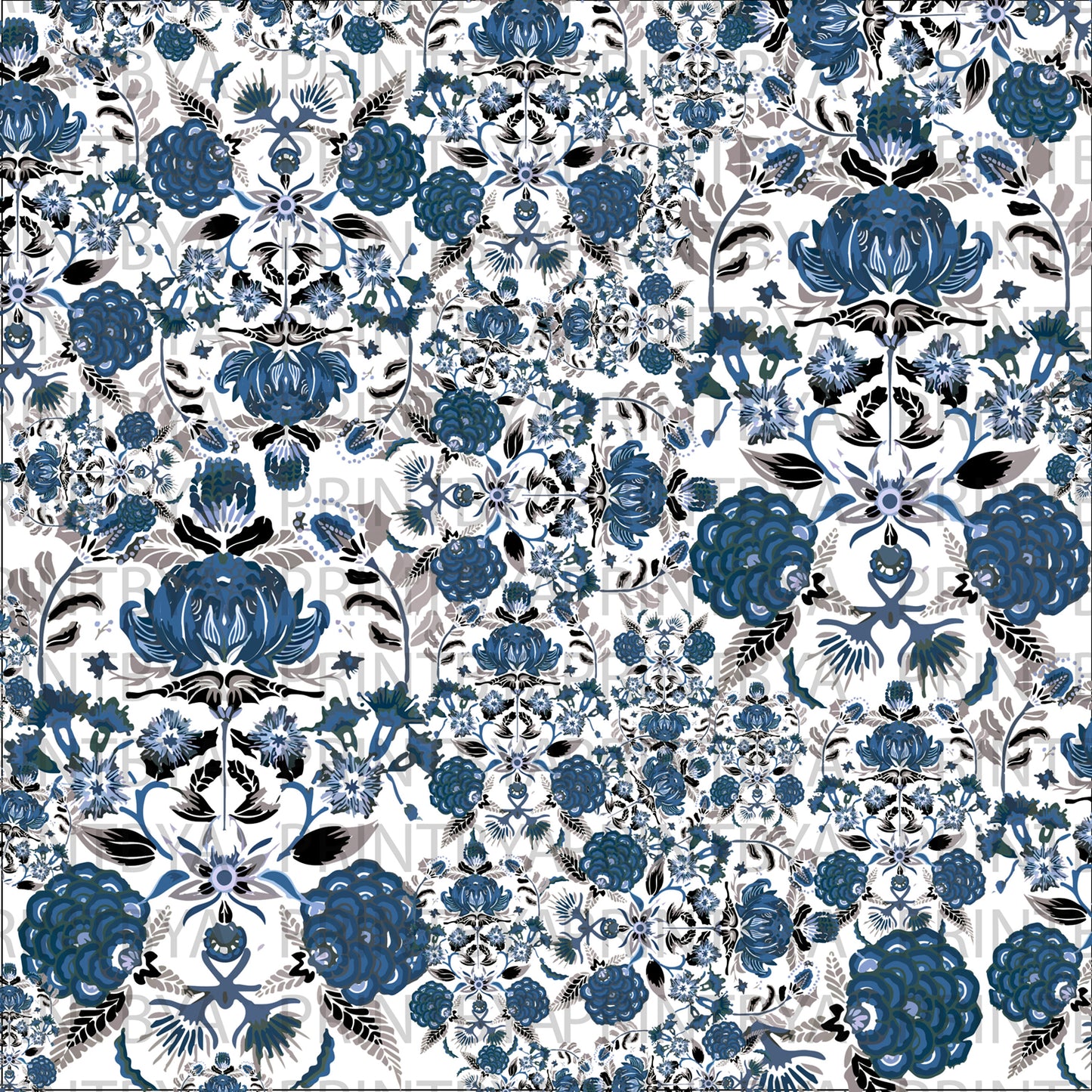 Azure Medallion Bloom