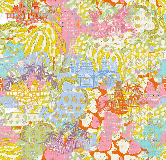 Pastel Pagoda Dreamscape