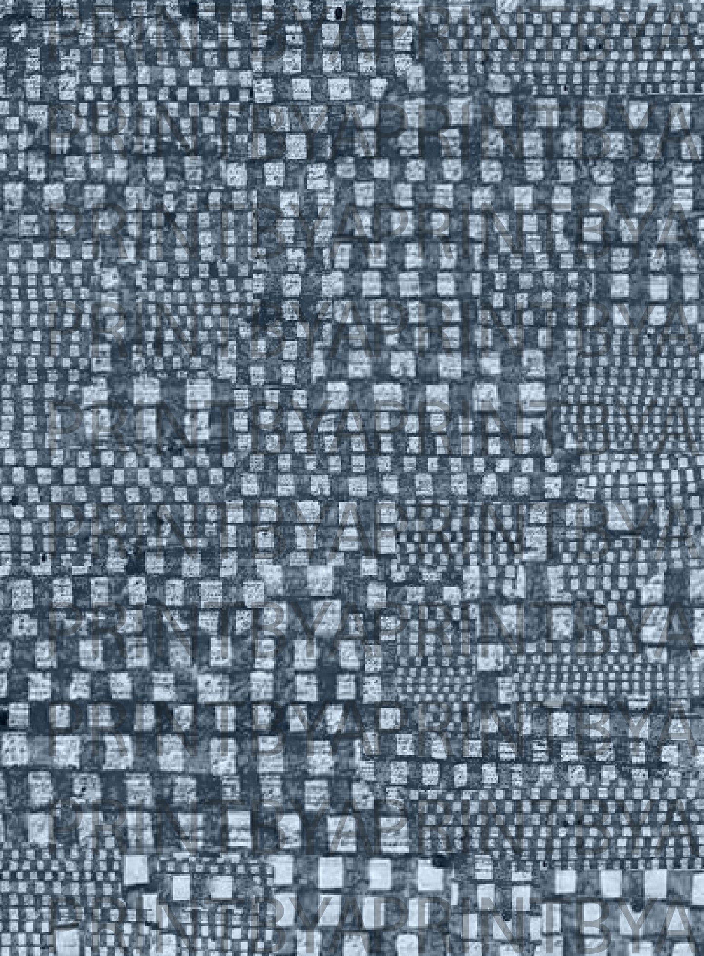 Indigo Mosaic Weave