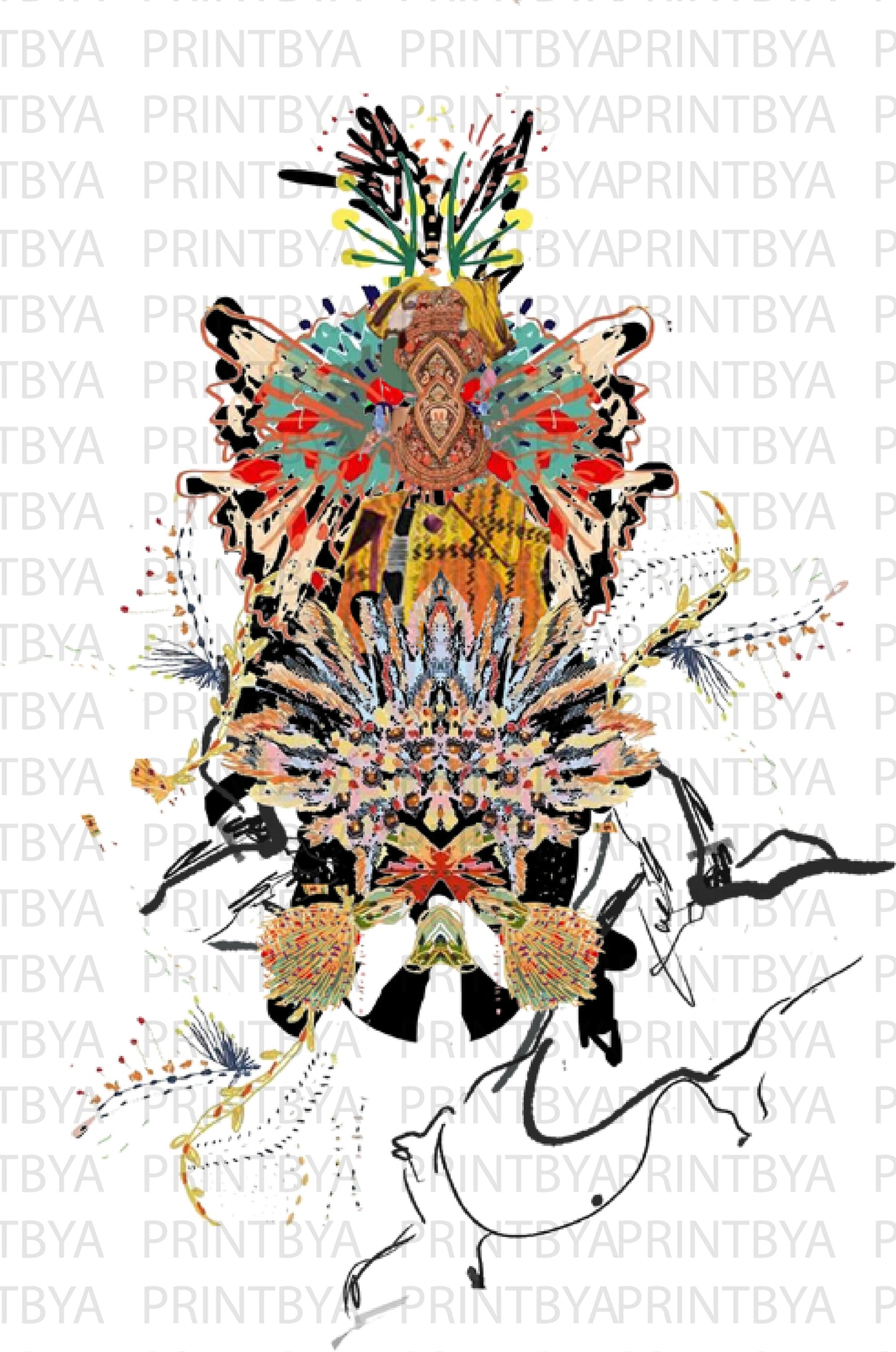 Bohemian Spirit Form - Placement Print