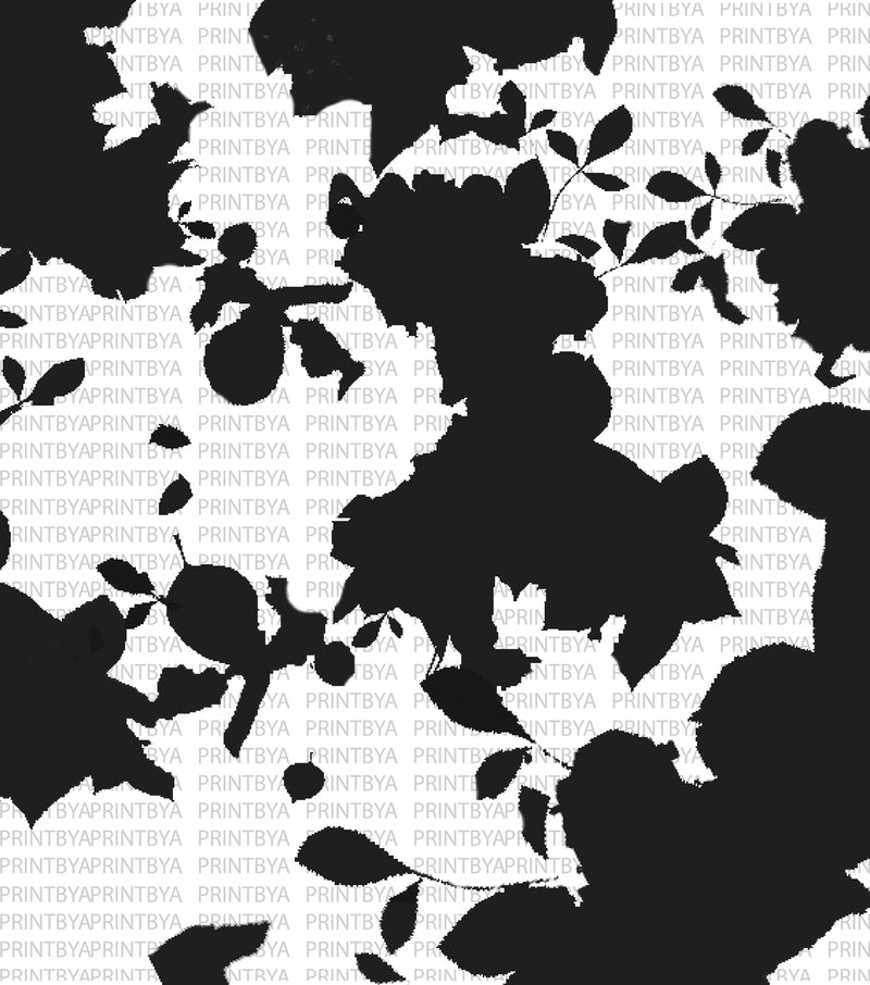 Midnight Botanical Silhouette - Placement Print